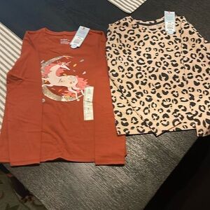 Girls lots of 2 Cat & Jack long sleeve shirts. Brand new with tags. Size M (8)